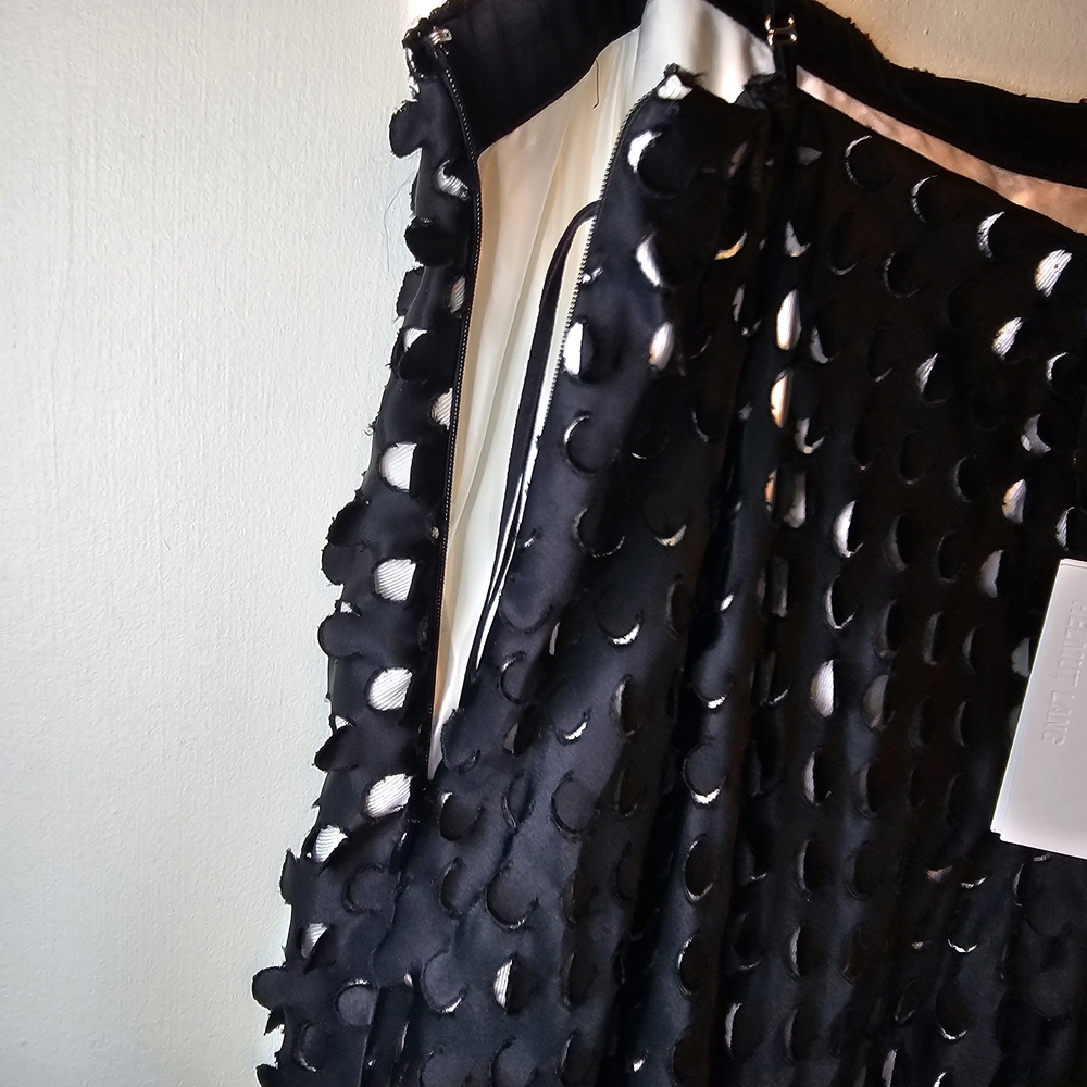 ​NWT Helmut Lang Hole Punch Bubble Dress Black Size 8 - Picture 12 of 15